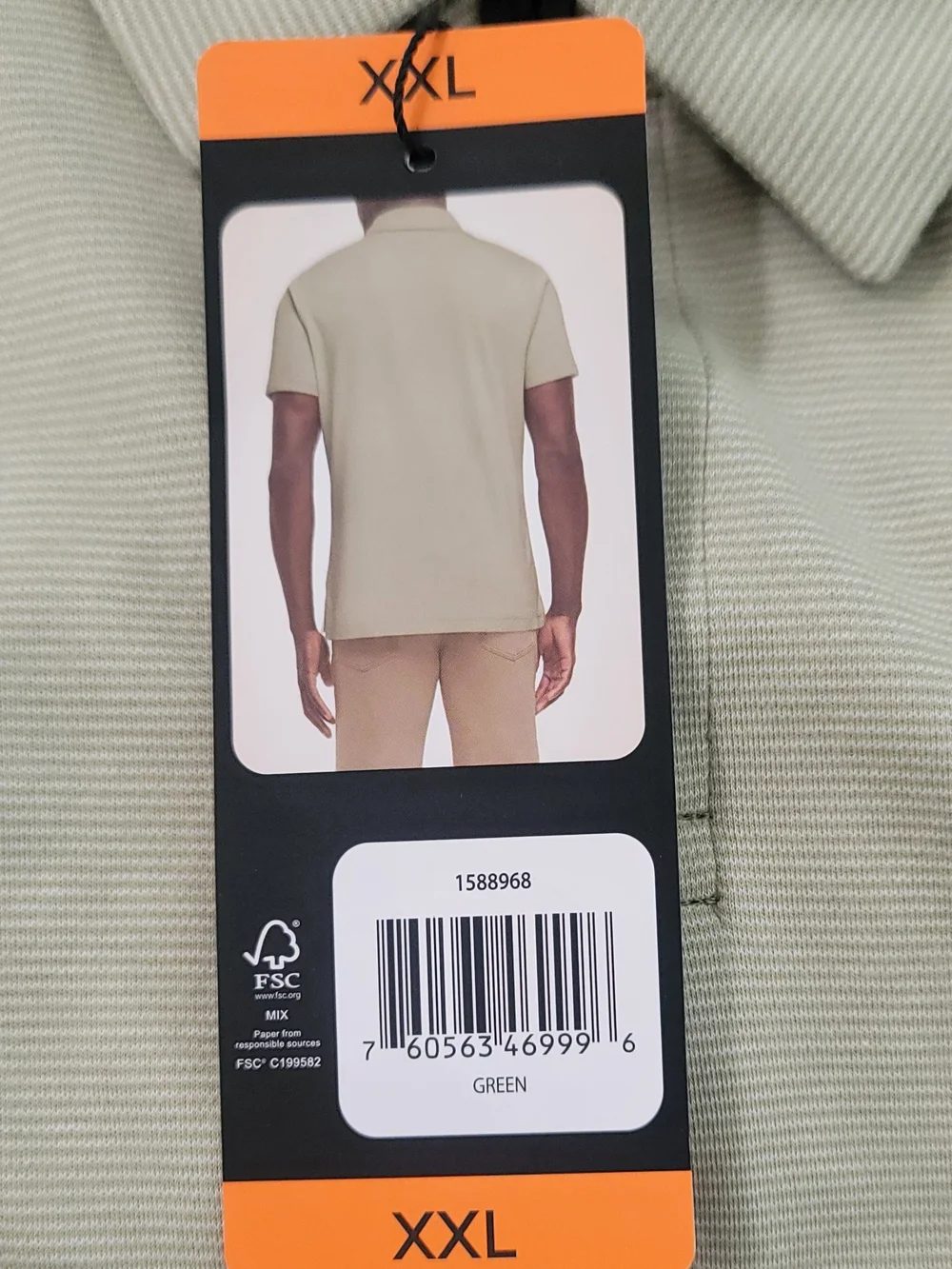 Banana Republic Light Sage Men's Polo - Luxe Touch